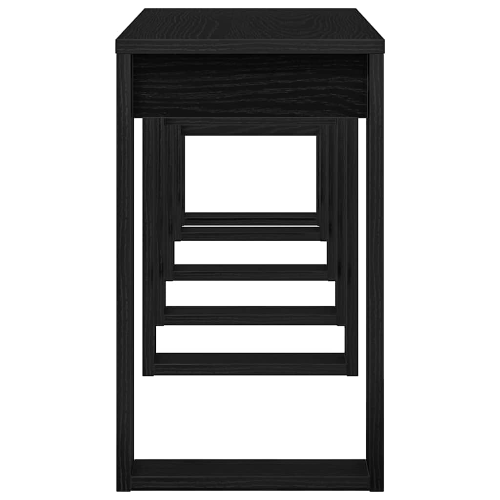 Masa de cuibărit 3 pcs Stejar negru 61 x 28 x 47 cm GartenMobel Dekor