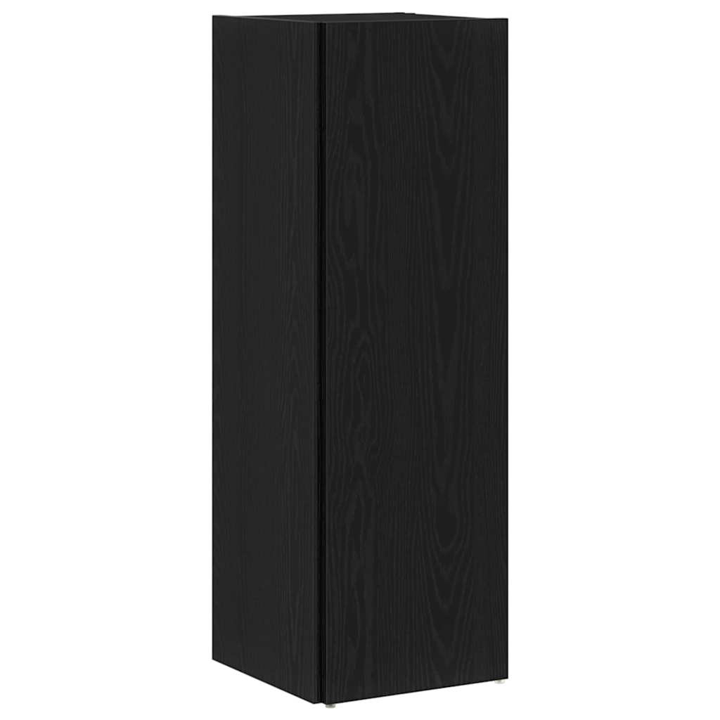 Rafturi de colț Stejar negru 33 x 33 x 100 cm Lemn compozit GartenMobel Dekor