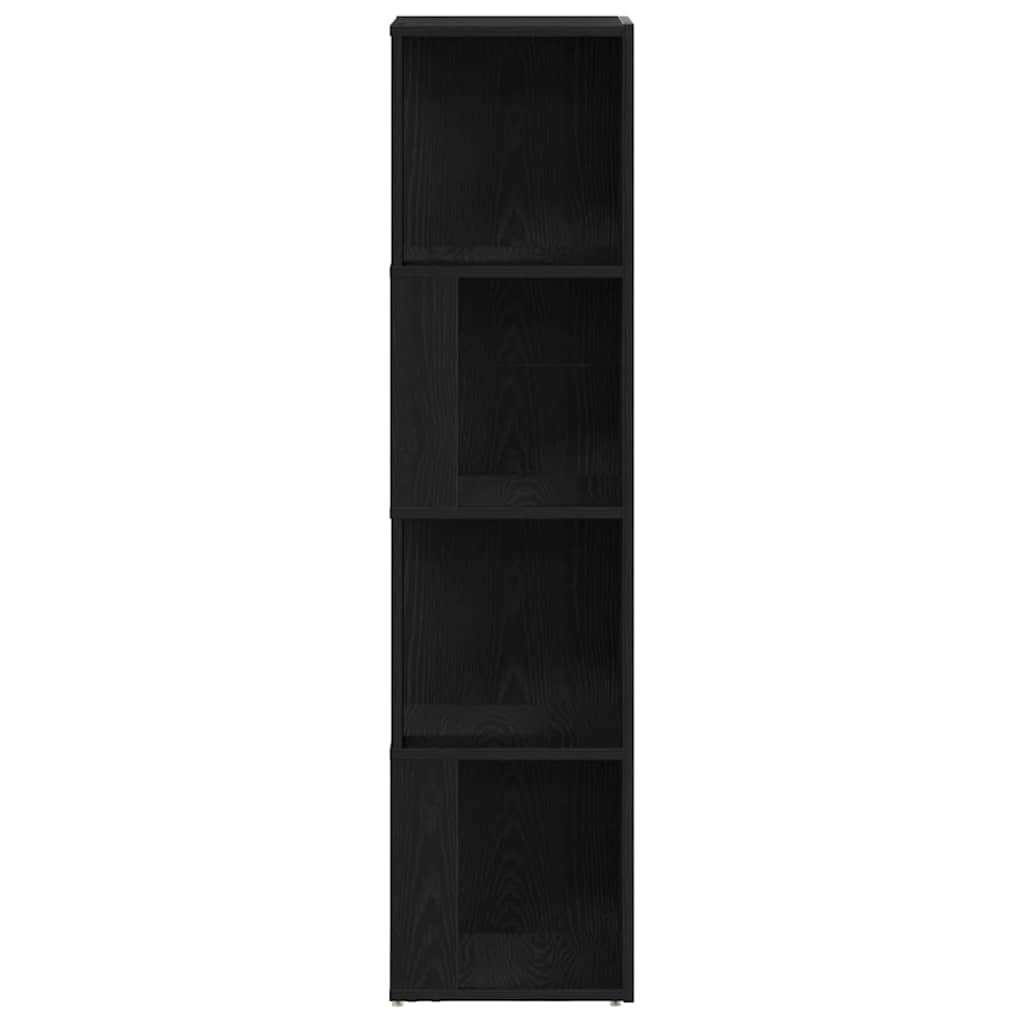 Rafturi de colț Stejar negru 33 x 33 x 132 cm Lemn compozit GartenMobel Dekor