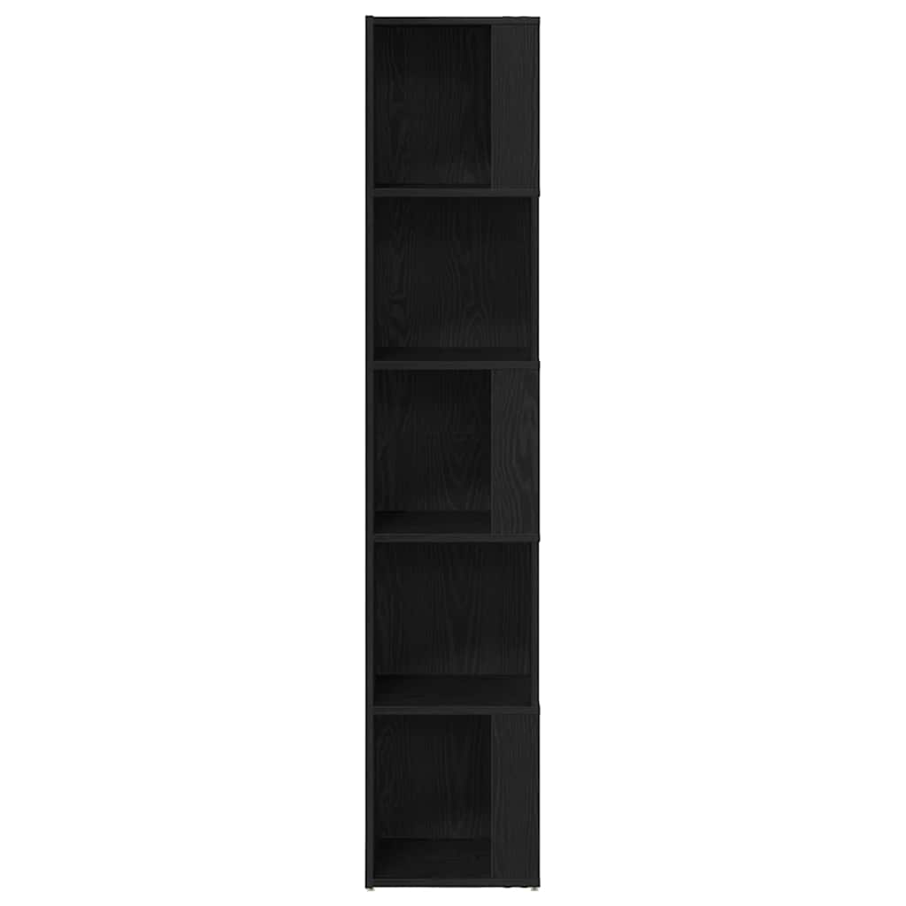 Rafturi de colț Stejar negru 33 x 33 x 164.5 cm Lemn compozit GartenMobel Dekor