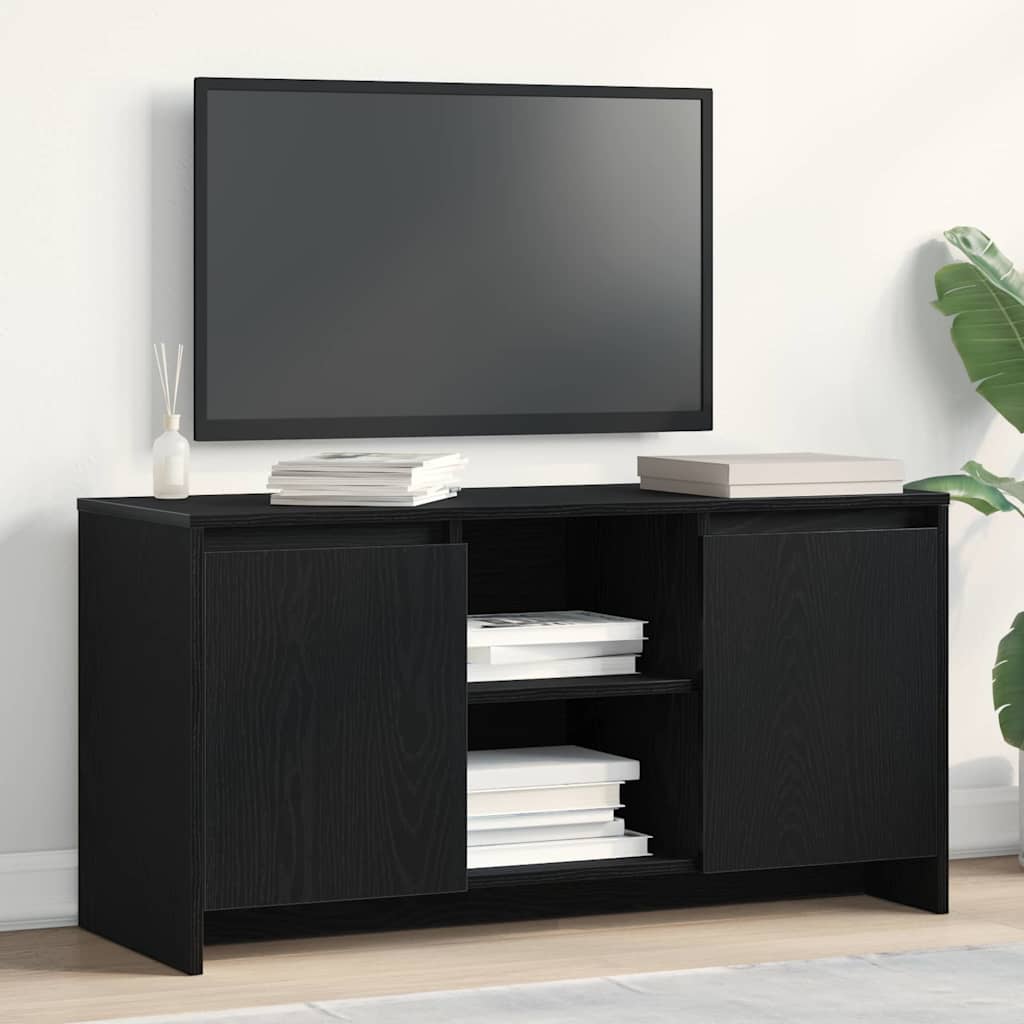 Support TV Negru 102 x 37.5 x 52.5 cm Lemn compozit GartenMobel Dekor
