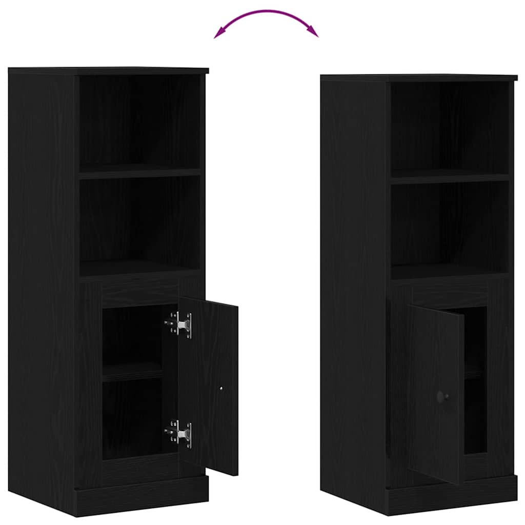 Bufet Stejar Negru 36 x 35.5 x 103.5 cm Lemn compozit GartenMobel Dekor