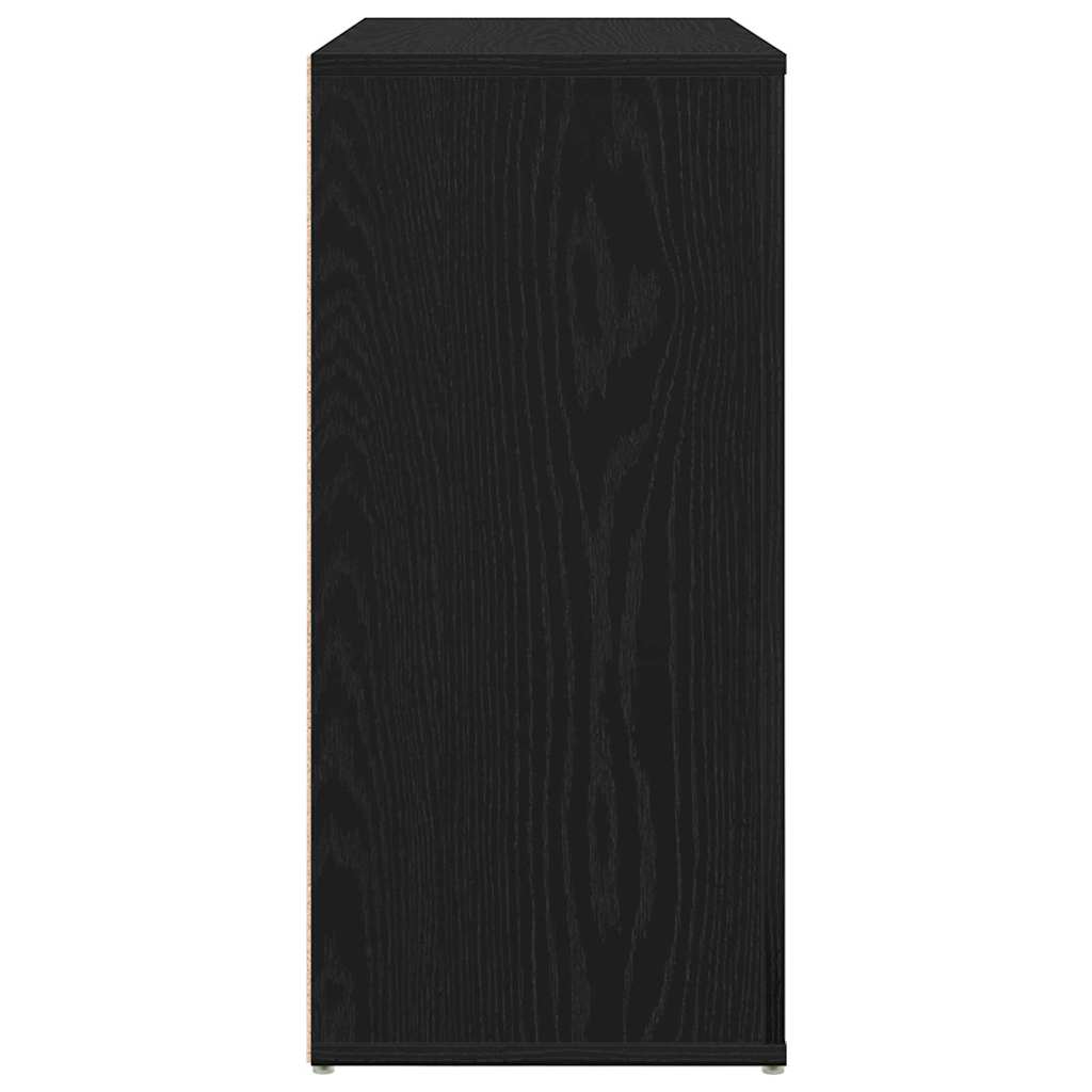 Bufet Stejar negru 80 x 33 x 70 cm Lemn compozit GartenMobel Dekor
