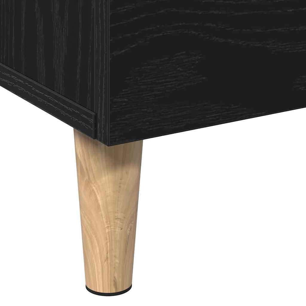 Bufet cu sertar Negru 70 x 31 x 115 cm Lemn compozit GartenMobel Dekor