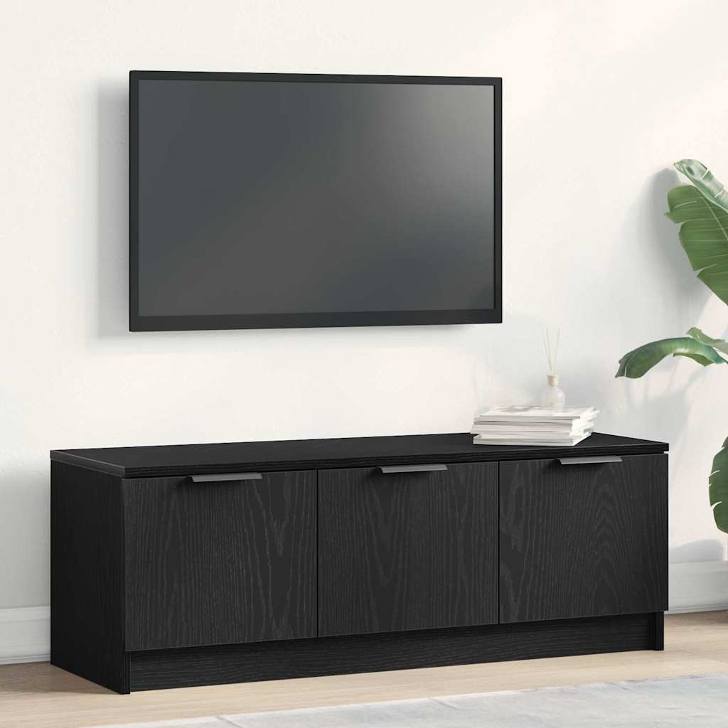 Cabinet TV Stejar negru 102 x 35 x 36.5 cm Lemn compozit GartenMobel Dekor