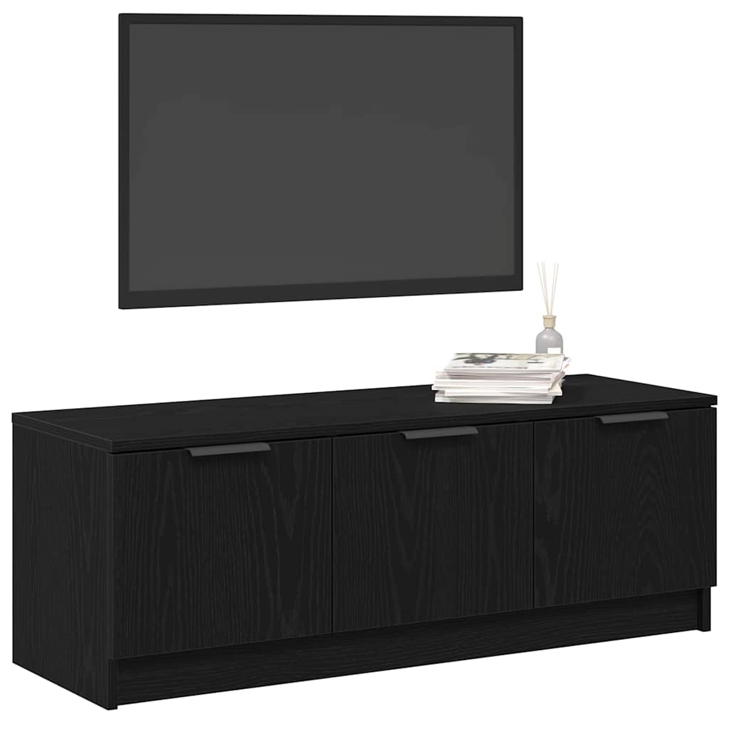 Cabinet TV Stejar negru 102 x 35 x 36.5 cm Lemn compozit GartenMobel Dekor