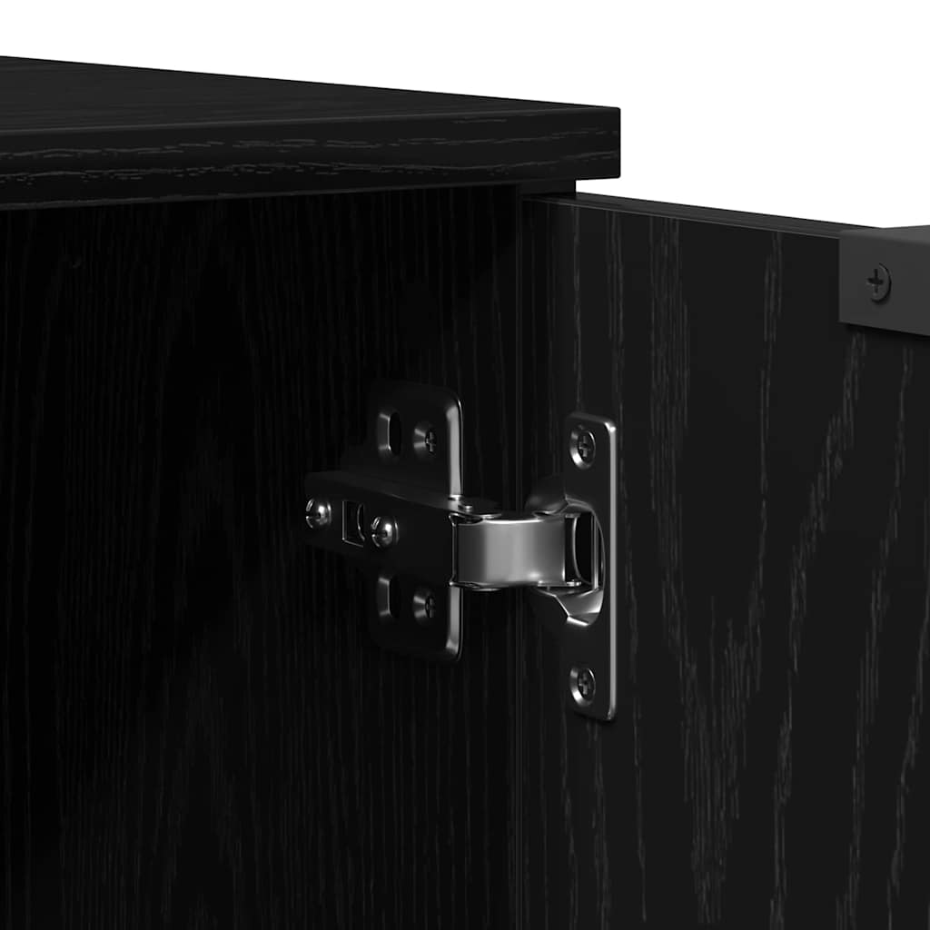 Cabinet TV Stejar negru 102 x 35 x 36.5 cm Lemn compozit GartenMobel Dekor