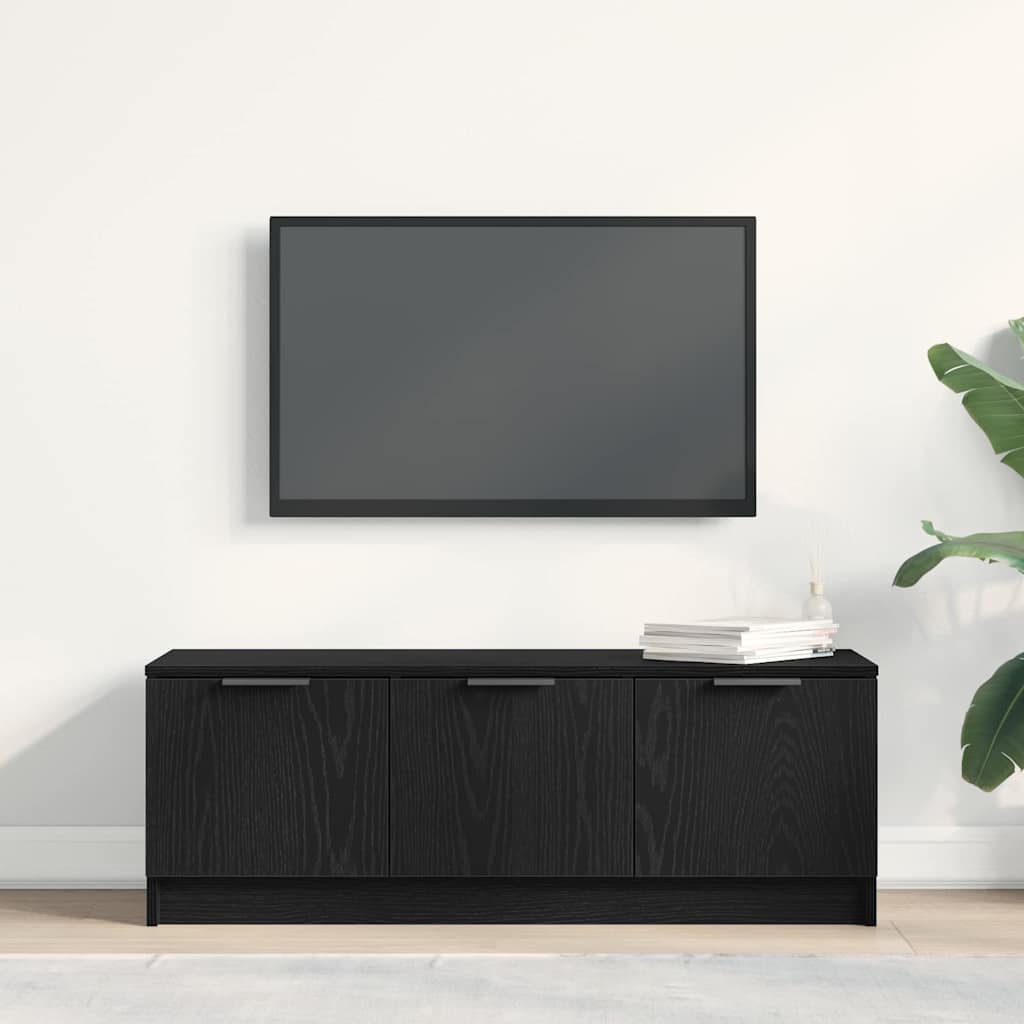 Cabinet TV Stejar negru 102 x 35 x 36.5 cm Lemn compozit GartenMobel Dekor
