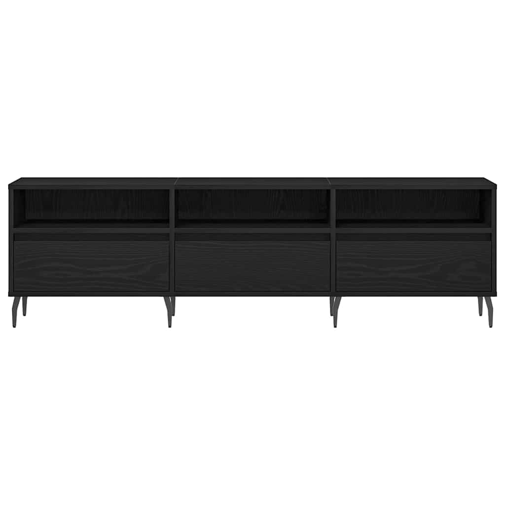 Cabinet TV Stejar negru 150 x 30 x 44.5 cm Lemn compozit GartenMobel Dekor