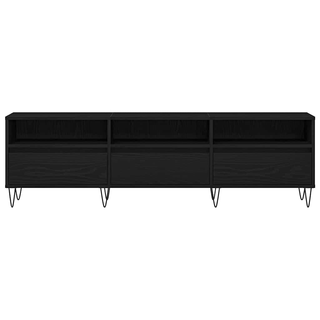 Cabinet TV Stejar negru 150 x 30 x 44.5 cm Lemn compozit GartenMobel Dekor