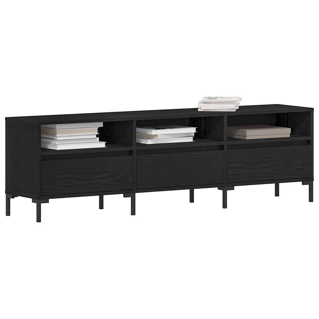 Cabinet TV Stejar negru 150 x 30 x 44.5 cm Lemn compozit GartenMobel Dekor