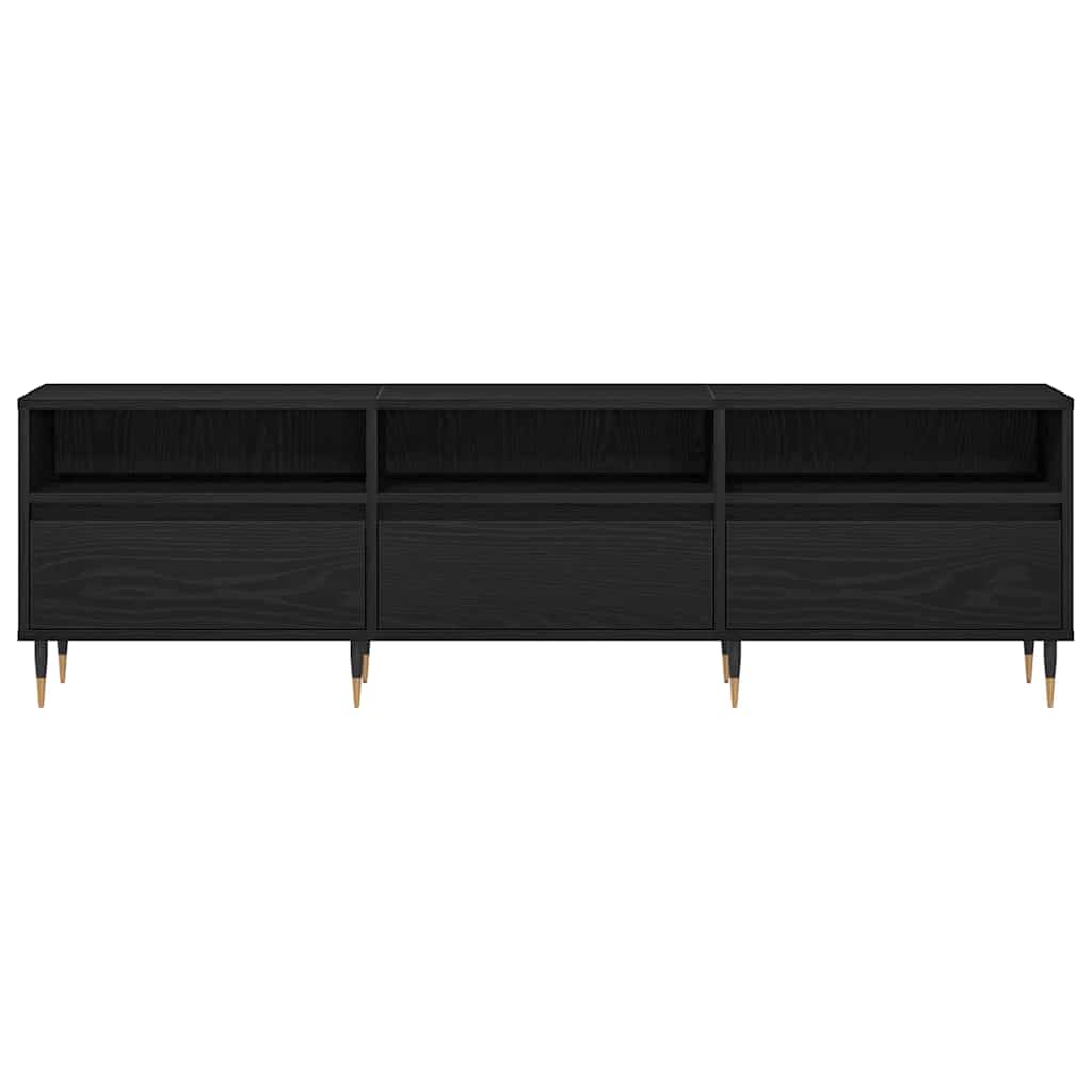 Cabinet TV Stejar negru 150 x 30 x 44.5 cm Lemn compozit GartenMobel Dekor