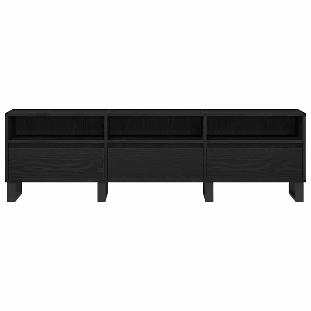 Cabinet TV Stejar negru 150 x 30 x 44.5 cm Lemn compozit GartenMobel Dekor