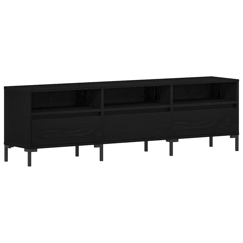 Cabinet TV Stejar negru 150 x 30 x 44.5 cm Lemn compozit GartenMobel Dekor