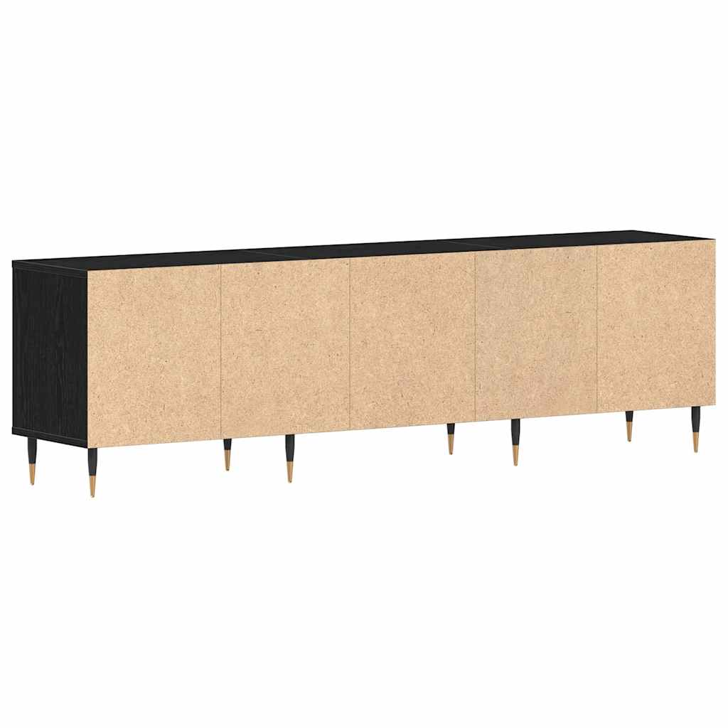 Cabinet TV Stejar negru 150 x 30 x 44.5 cm Lemn compozit GartenMobel Dekor