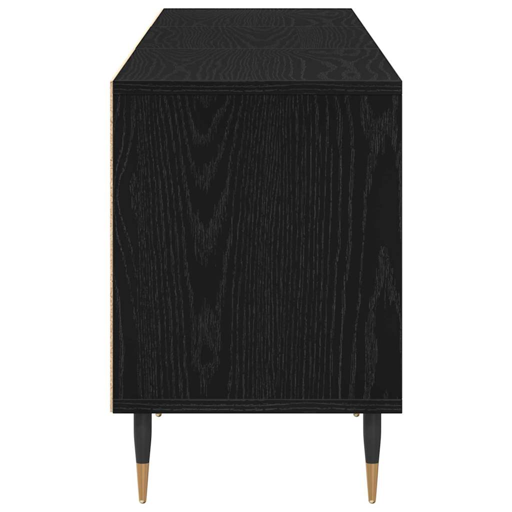 Cabinet TV Stejar negru 150 x 30 x 44.5 cm Lemn compozit GartenMobel Dekor