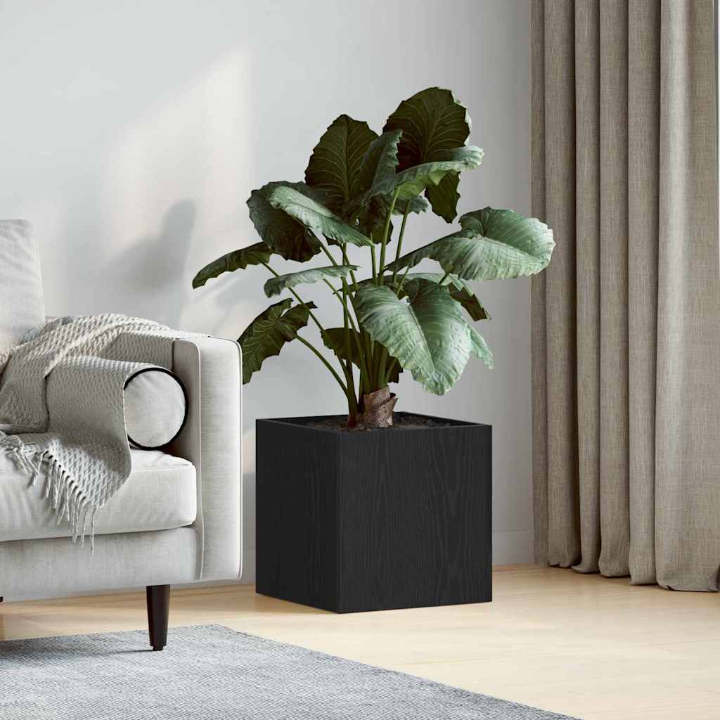 Cutie pentru Vaze Stejar negru 40 x 40 x 40 cm Lemn compozit GartenMobel Dekor