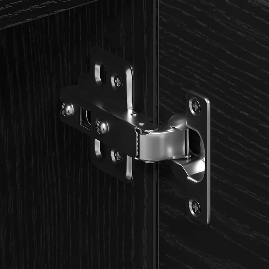Dulap TV Stejar negru 150 x 30 x 50 cm Lemn compozit GartenMobel Dekor