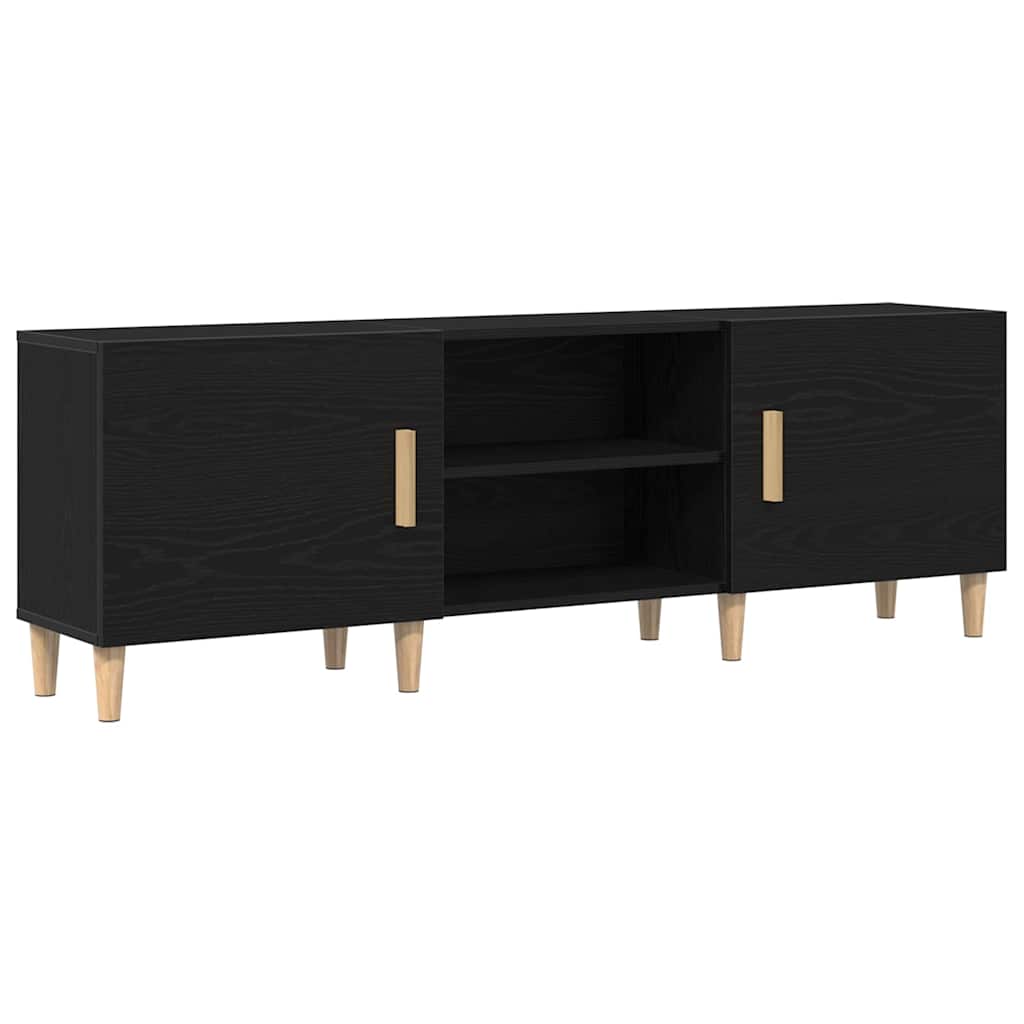 Dulap TV Stejar negru 150 x 30 x 50 cm Lemn compozit GartenMobel Dekor