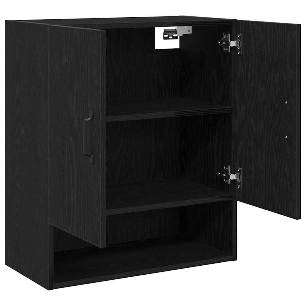 Dulap de perete Stejar negru 60 x 30 x 70 cm Lemn compozit GartenMobel Dekor