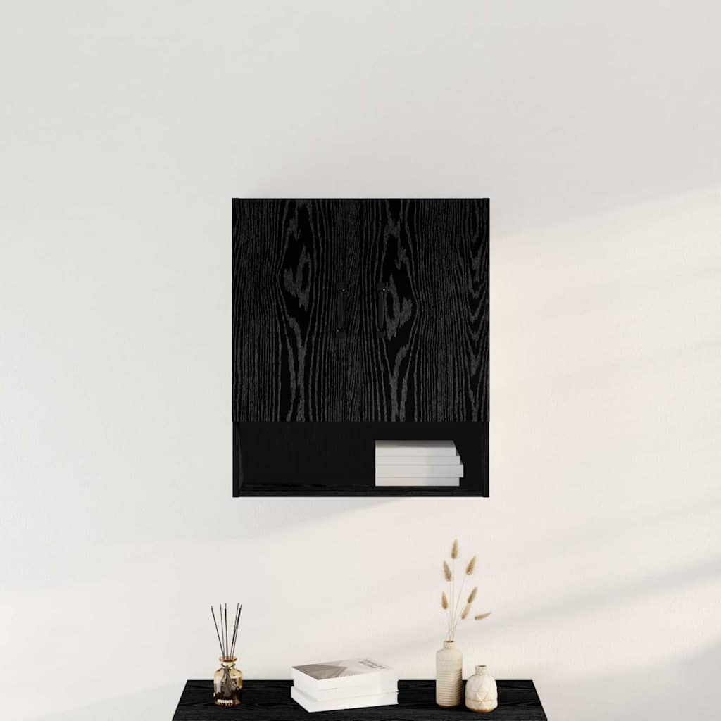 Dulap de perete Stejar negru 60 x 30 x 70 cm Lemn compozit GartenMobel Dekor