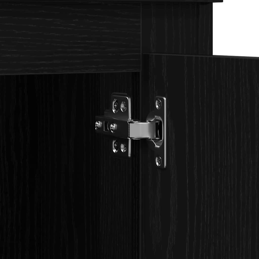 Highboard Stejar Negru 60 x 35.5 x 103.5 cm Lemn compozit GartenMobel Dekor