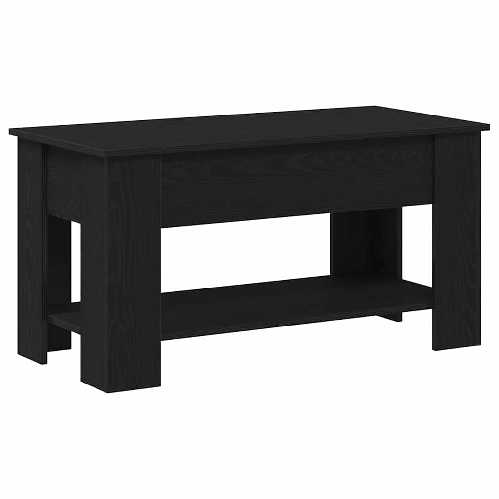 Masă de cafea Stejar negru 101 x 49 x 52 cm Lemn compozit GartenMobel Dekor
