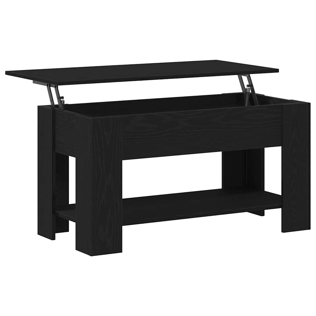 Masă de cafea Stejar negru 101 x 49 x 52 cm Lemn compozit GartenMobel Dekor