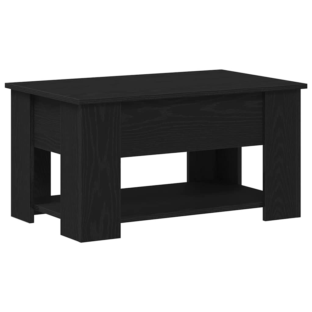 Masă de cafea Stejar negru 79 x 49 x 41 cm Lemn compozit GartenMobel Dekor