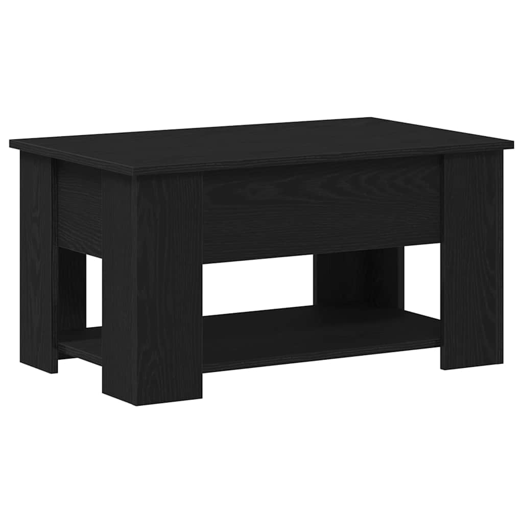 Masă de cafea Stejar negru 79 x 49 x 41 cm Lemn compozit GartenMobel Dekor