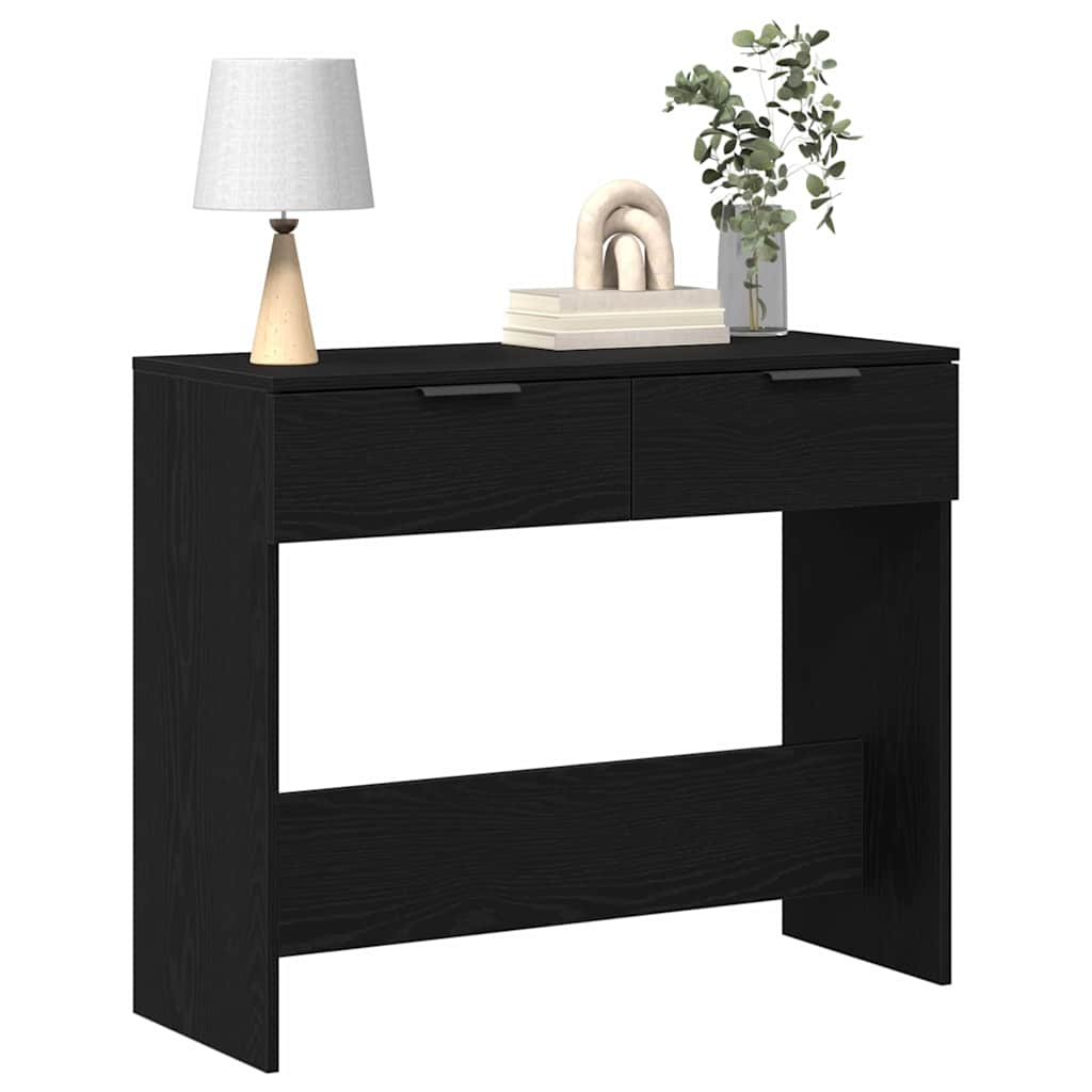 Masă de consolă Stejar negru 90 x 36 x 75 cm Lemn compozit GartenMobel Dekor