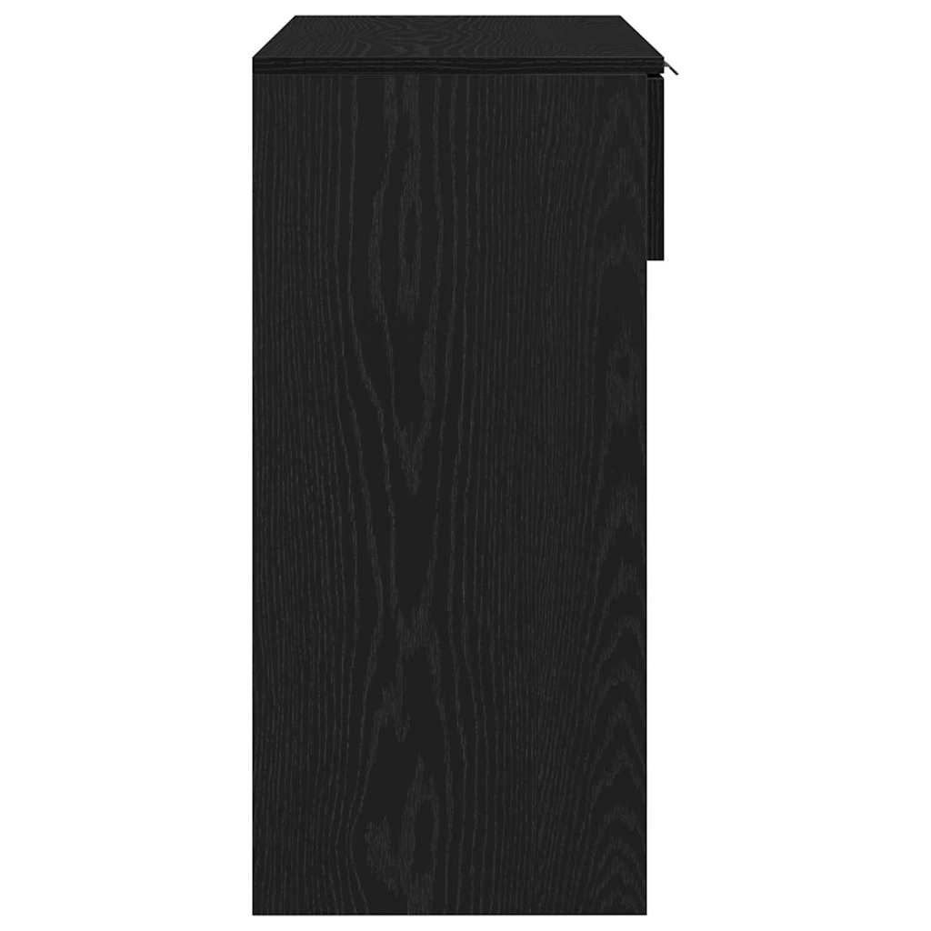 Masă de consolă Stejar negru 90 x 36 x 75 cm Lemn compozit GartenMobel Dekor