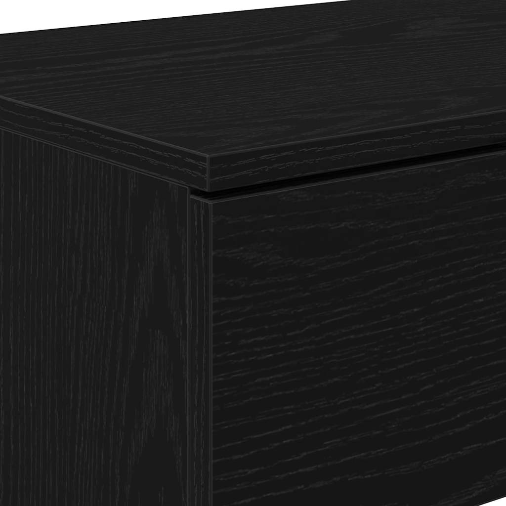 Masă de consolă Stejar negru 90 x 36 x 75 cm Lemn compozit GartenMobel Dekor
