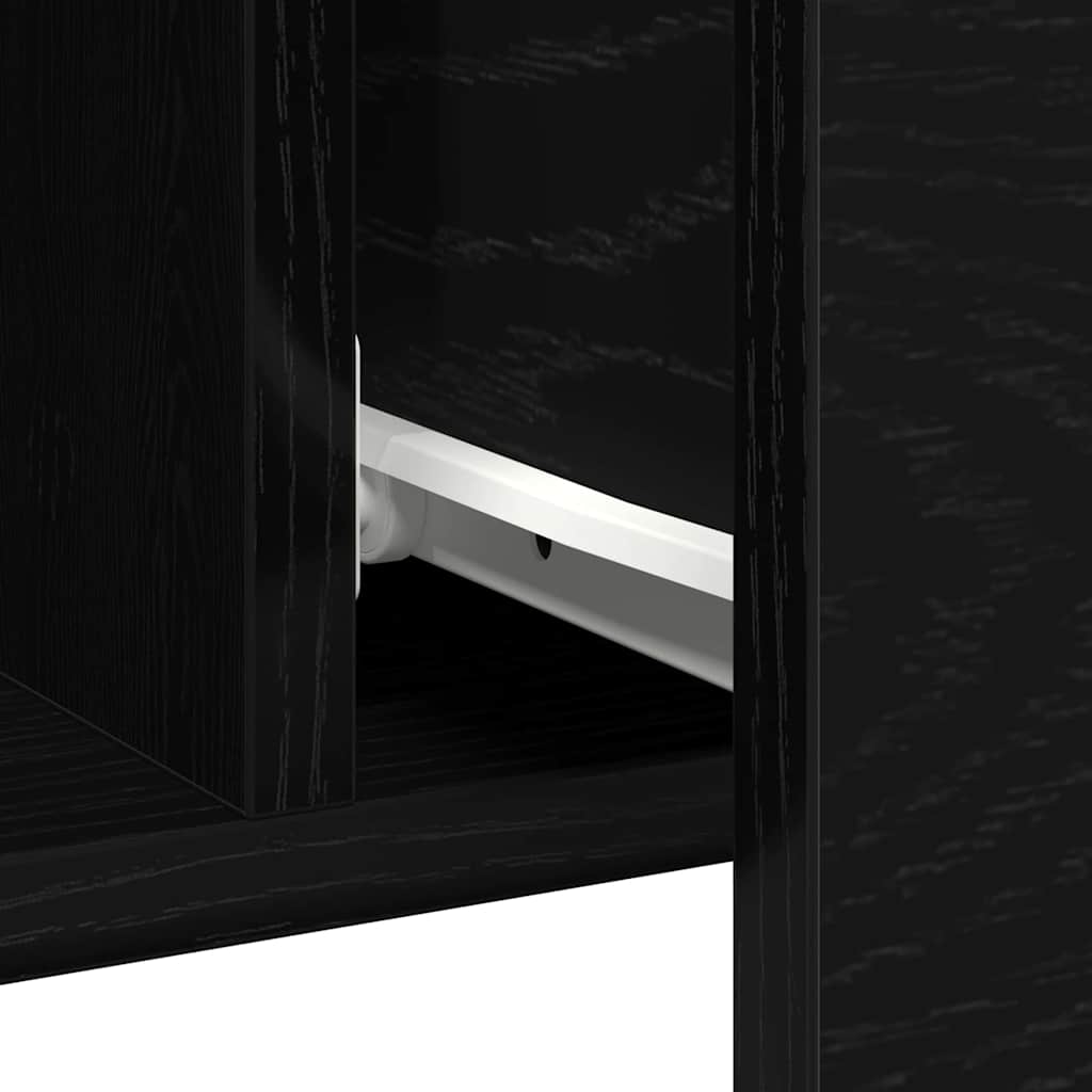 Bufet cu sertar Stejar negru 100 x 36 x 60 cm Lemn compozit GartenMobel Dekor