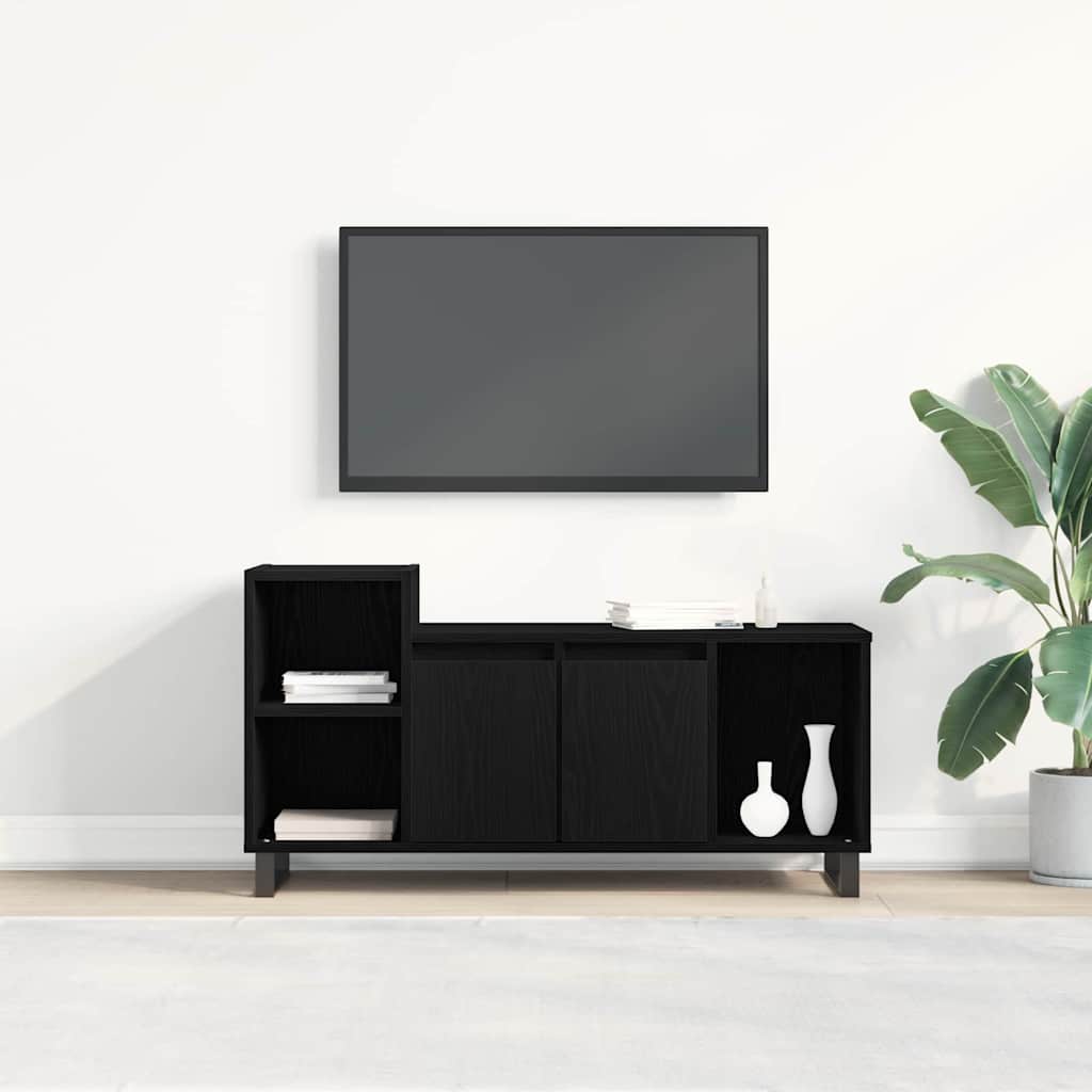 Cabinet TV Stejar negru 100 x 35 x 55 cm Lemn compozit GartenMobel Dekor