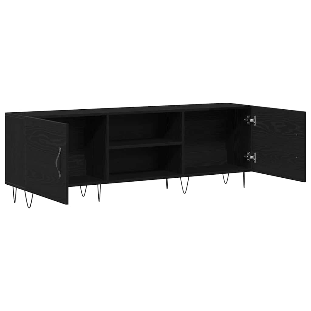 Cabinet TV Stejar negru 150 x 30 x 50 cm Lemn compozit GartenMobel Dekor
