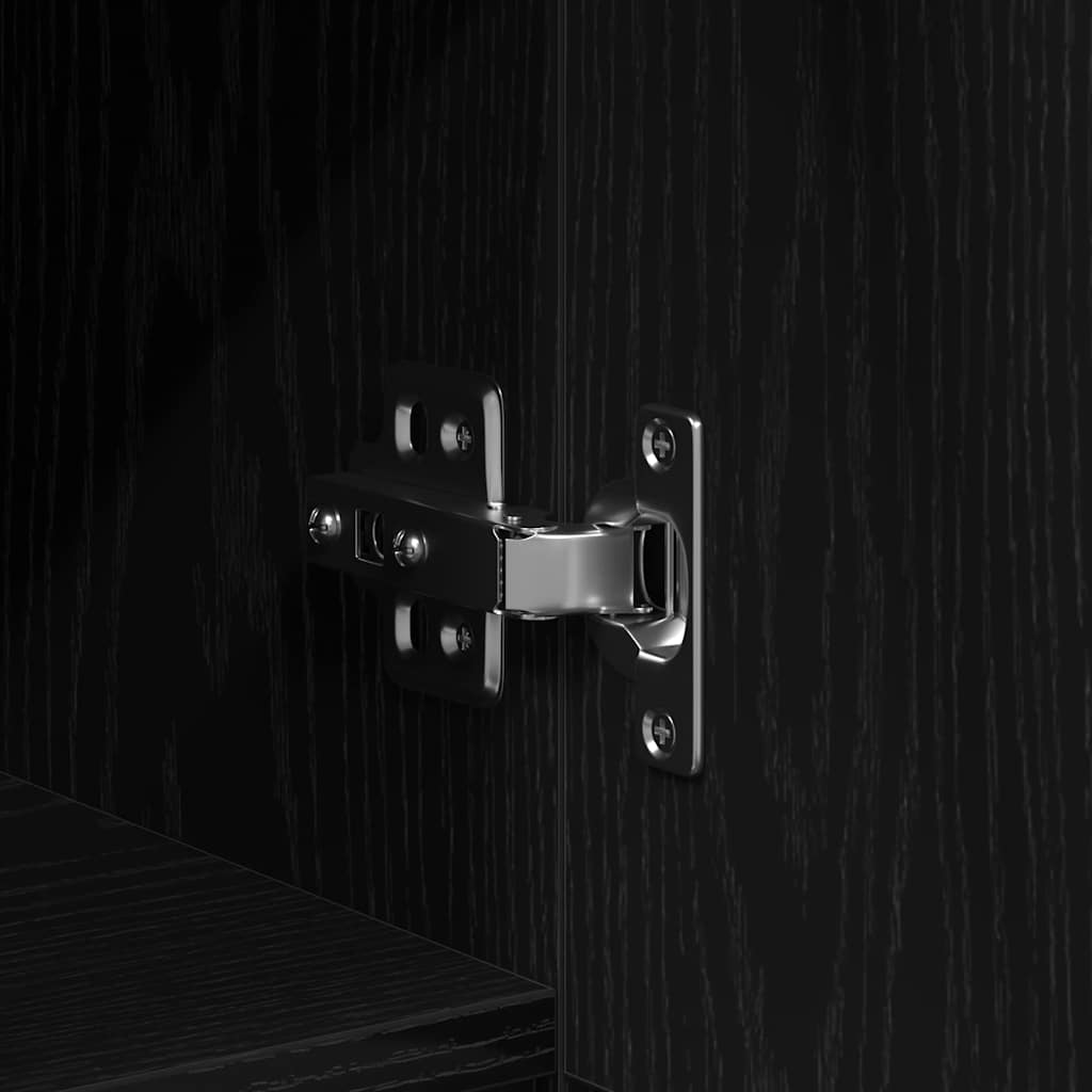 Cabinet TV Stejar negru 150 x 30 x 50 cm Lemn compozit GartenMobel Dekor