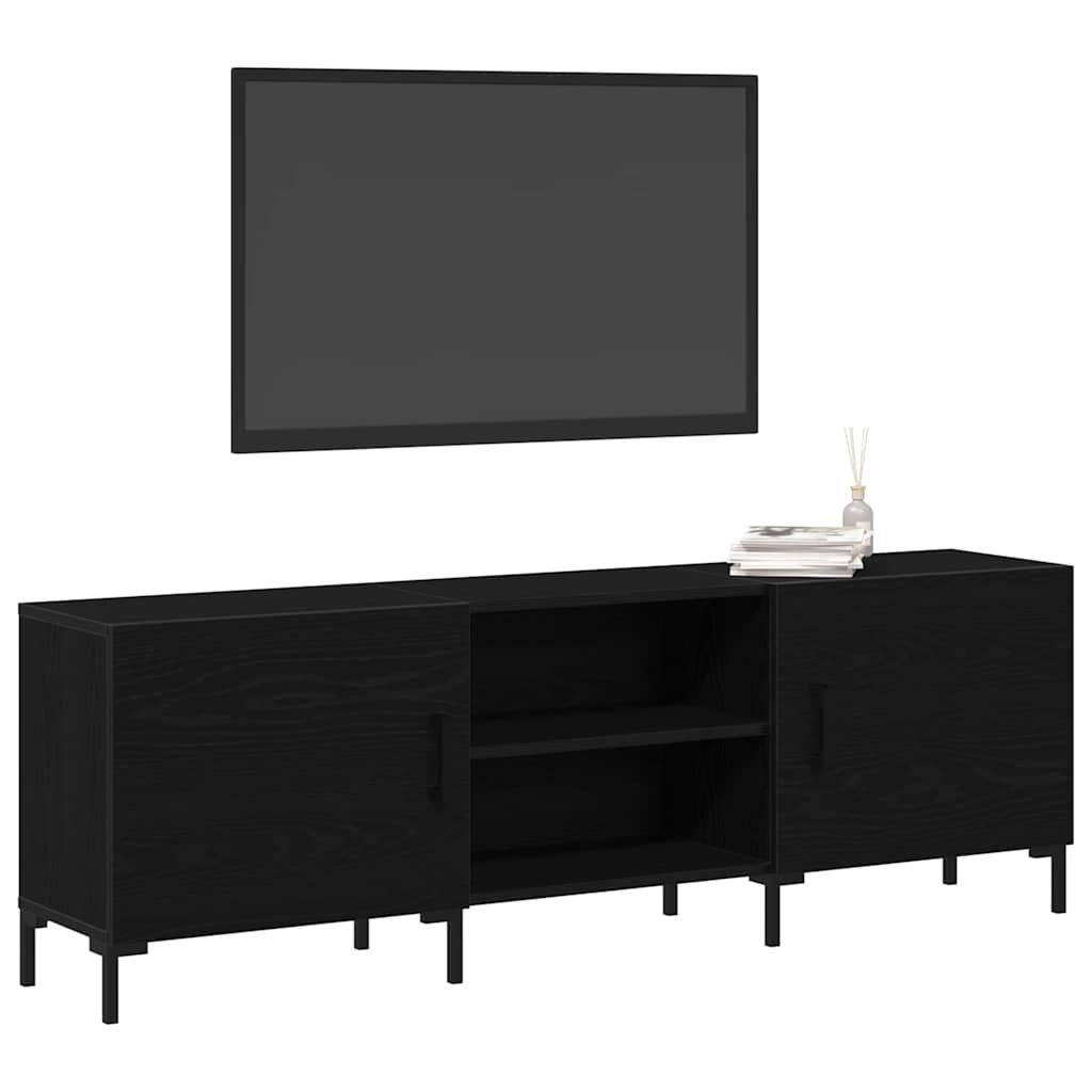 Cabinet TV Stejar negru 150 x 30 x 50 cm Lemn compozit GartenMobel Dekor