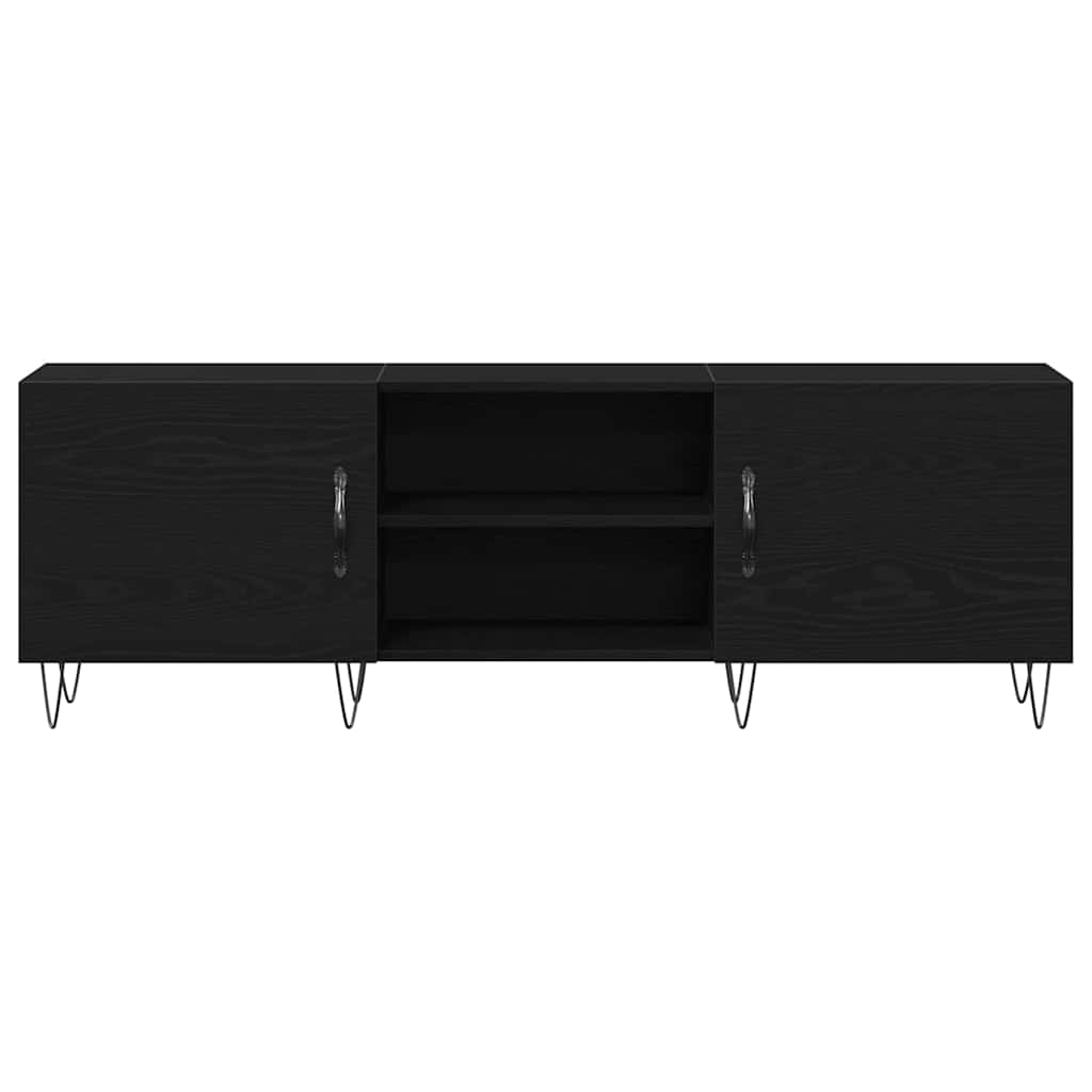 Cabinet TV Stejar negru 150 x 30 x 50 cm Lemn compozit GartenMobel Dekor