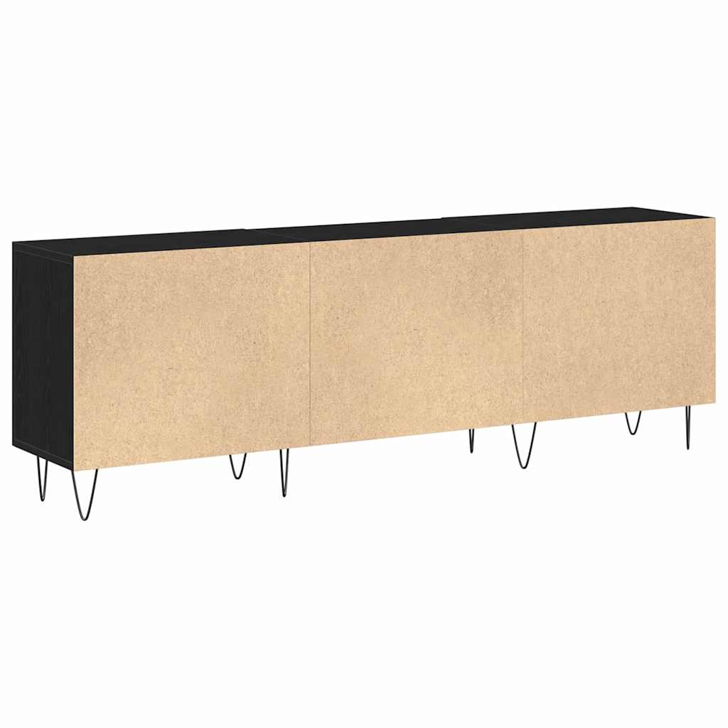 Cabinet TV Stejar negru 150 x 30 x 50 cm Lemn compozit GartenMobel Dekor
