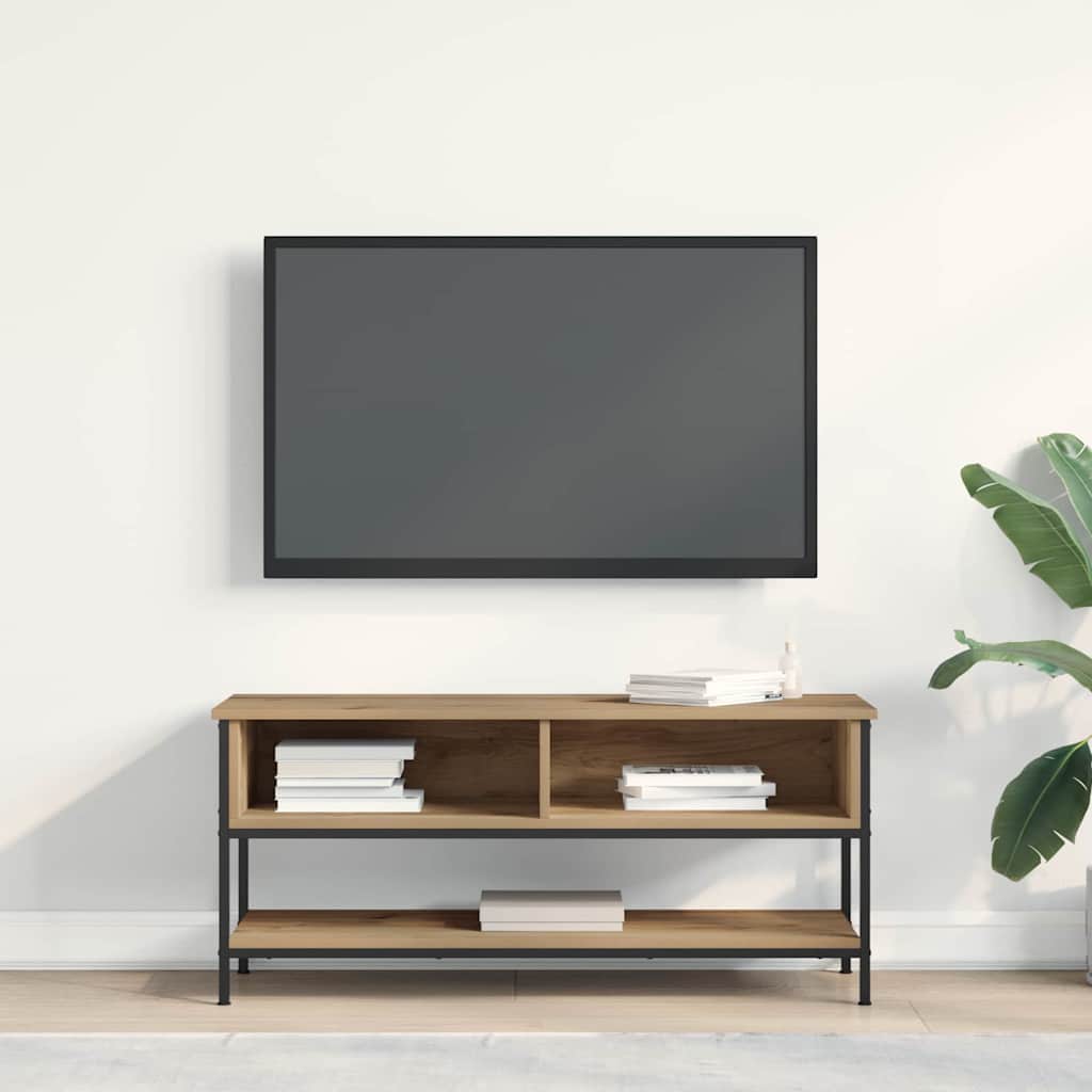Cabinet TV stejar artizanal 100 x 35 x 45 cm Lemn compozit GartenMobel Dekor