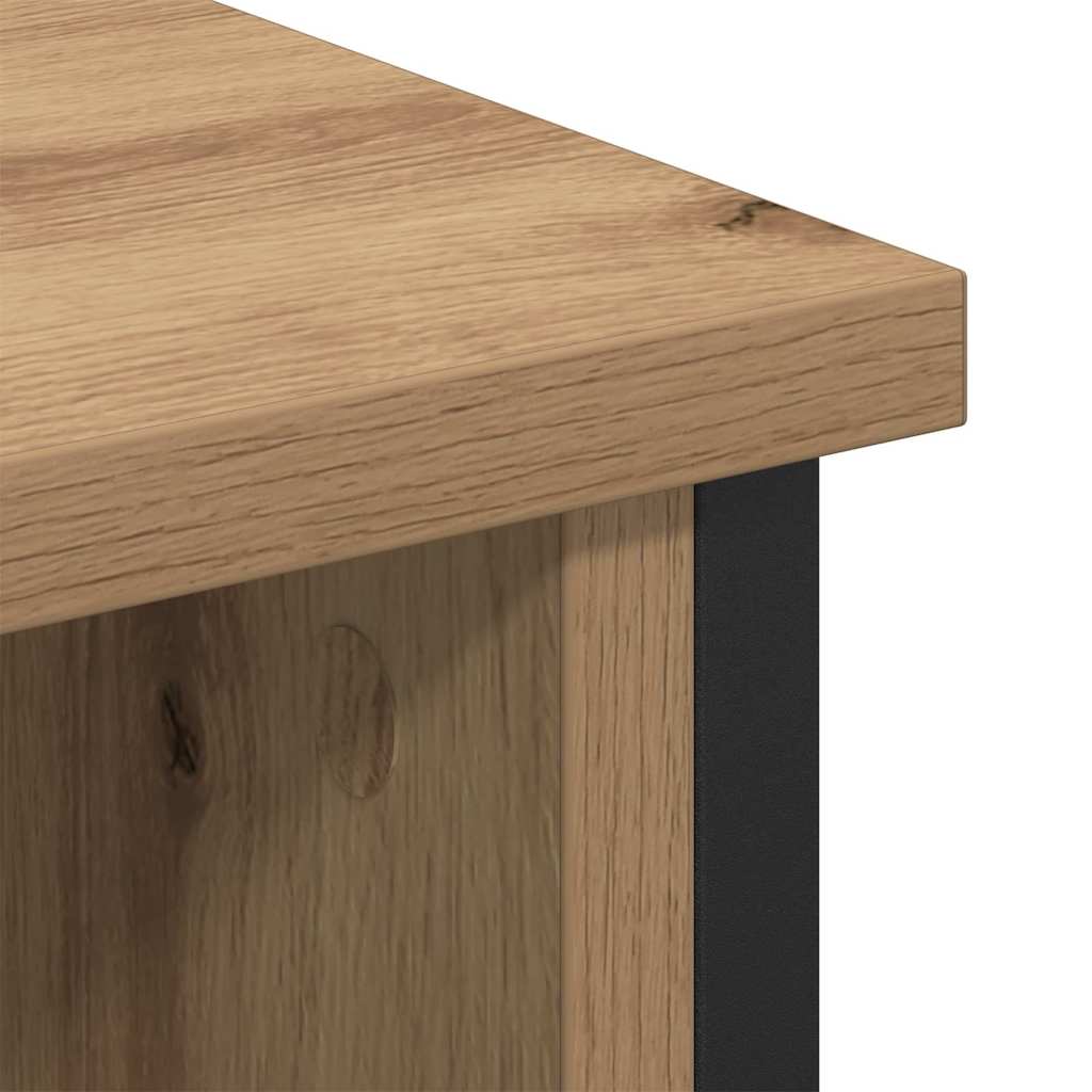 Cabinet TV stejar artizanal 100 x 35 x 45 cm Lemn compozit GartenMobel Dekor