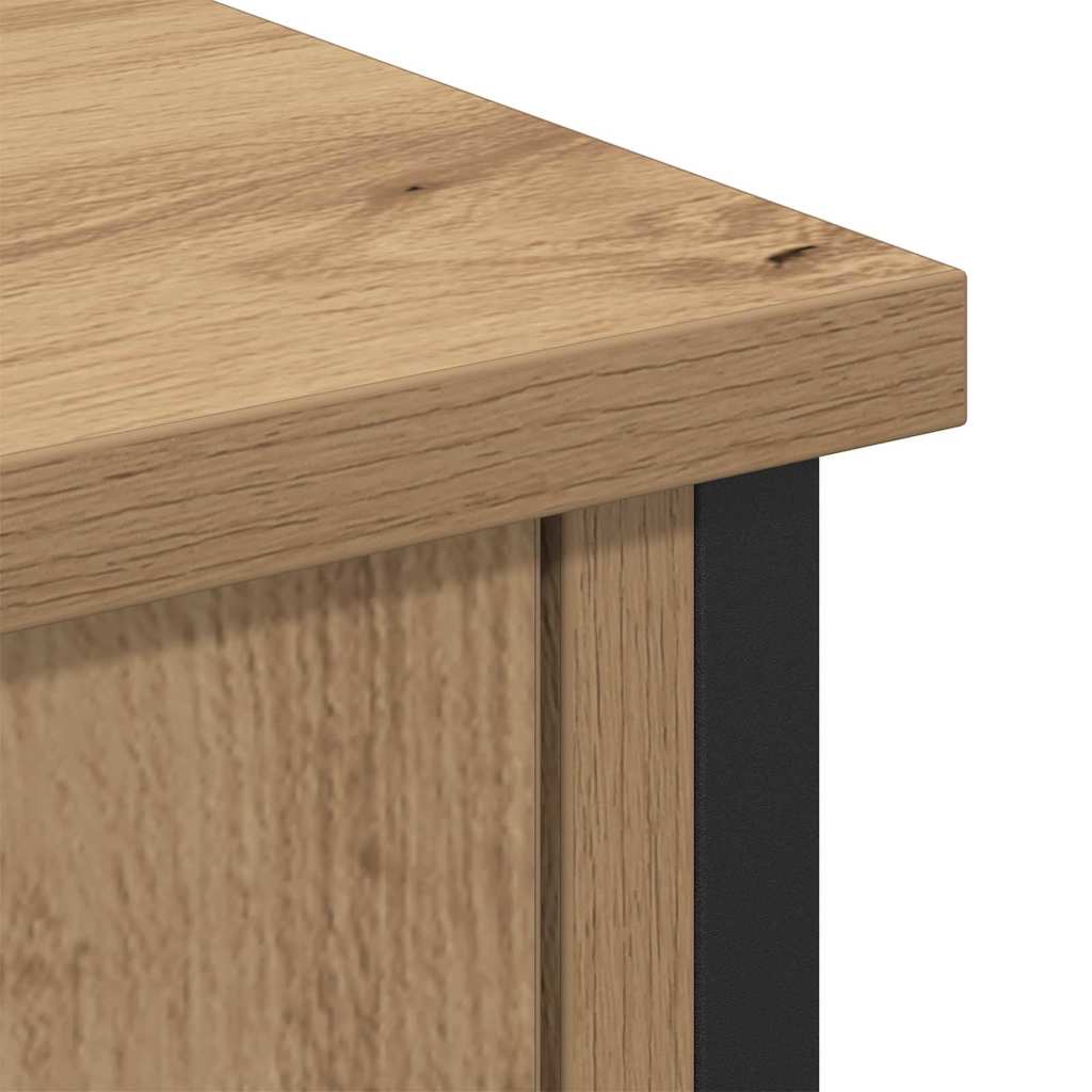 Cabinet TV stejar artizanal 101 x 35 x 65 cm Lemn compozit GartenMobel Dekor