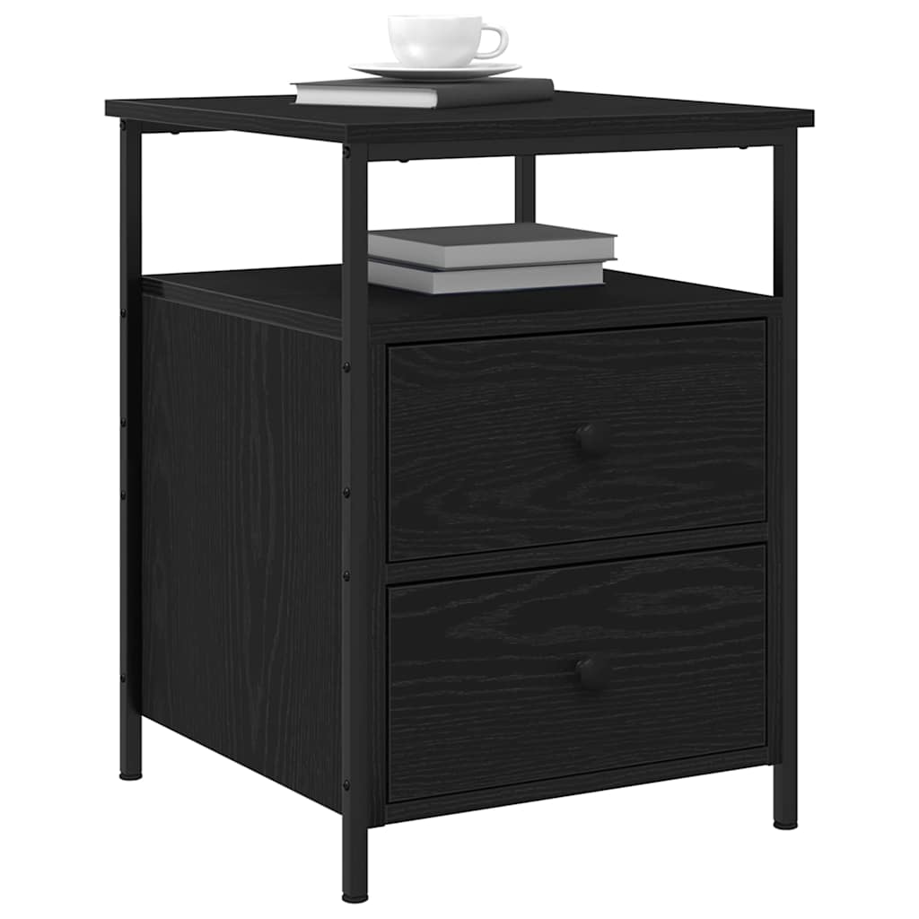 Cabinet de noptieră cu sertar Stejar negru 44 x 45 x 60 cm GartenMobel Dekor