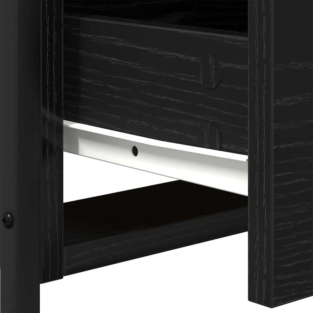 Cabinet de noptieră cu sertar Stejar negru 44 x 45 x 60 cm GartenMobel Dekor
