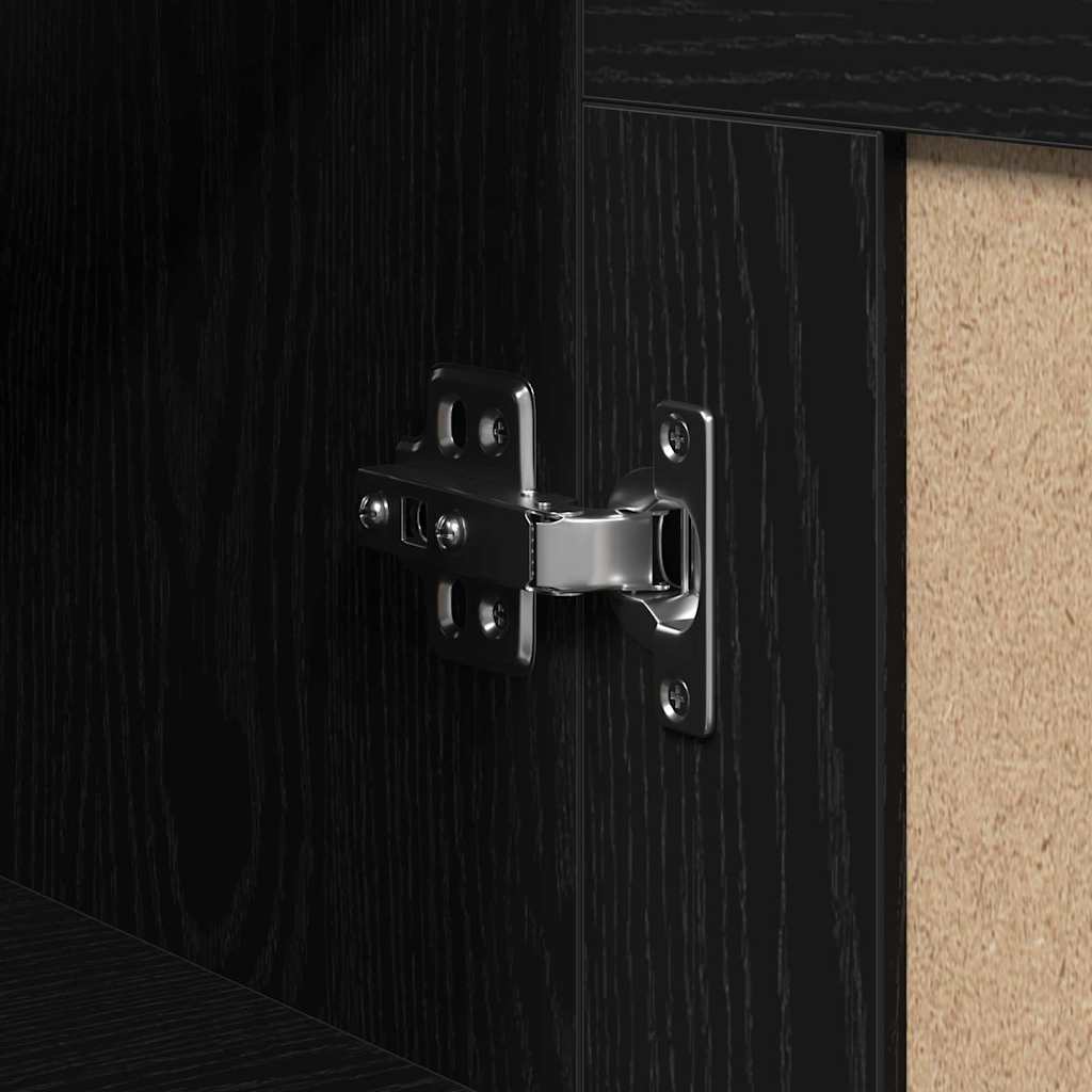 Cabinet suspendat Stejar negru 69.5 x 34 x 90 cm Lemn compozit GartenMobel Dekor