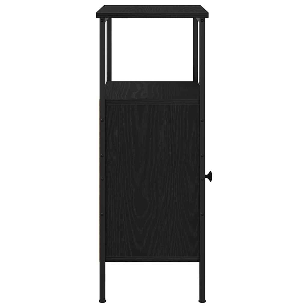 Dulap de noapte 2 pcs Stejar negru 41 x 31 x 80 cm GartenMobel Dekor