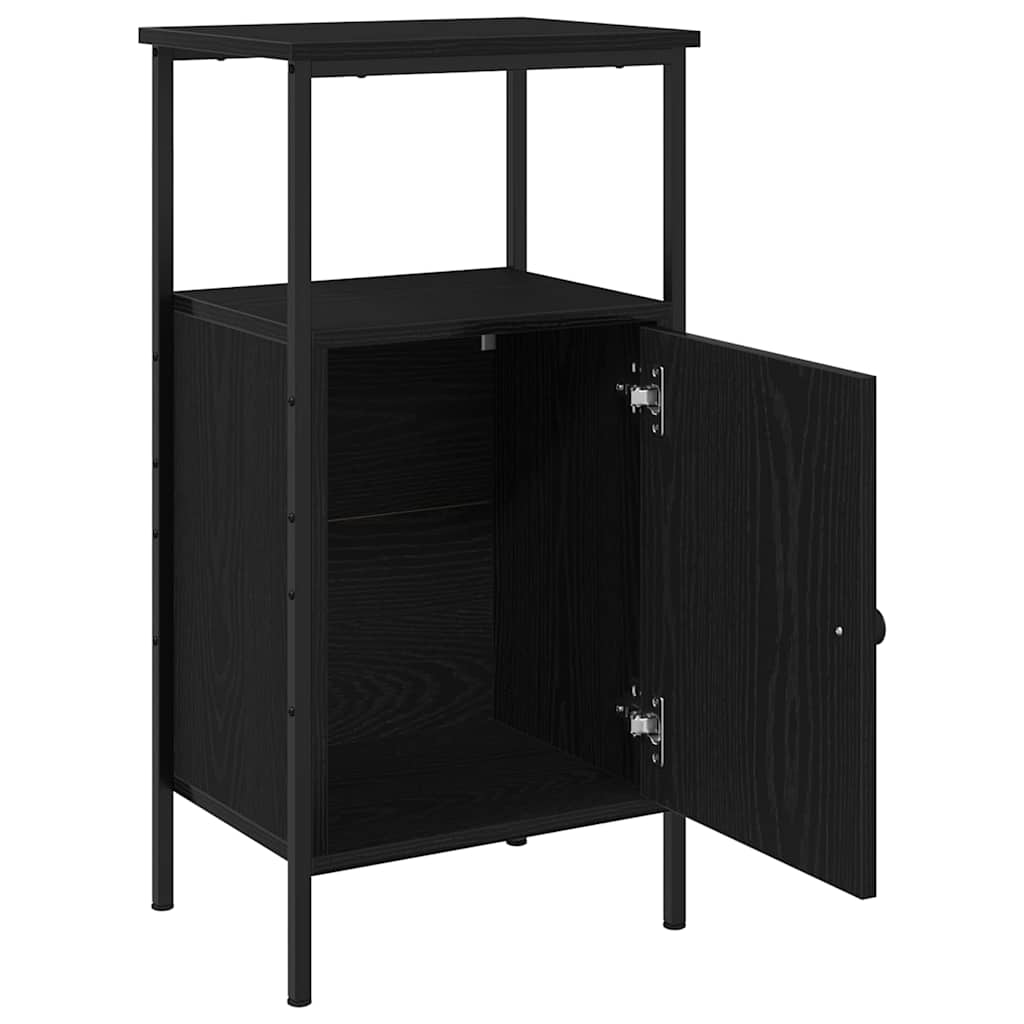 Dulap de noapte Stejar negru 41 x 31 x 80 cm Lemn compozit GartenMobel Dekor