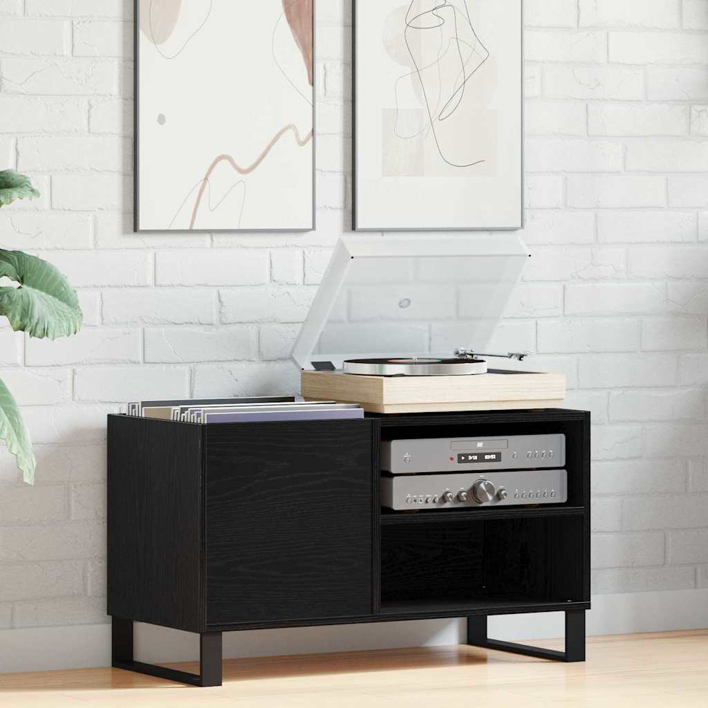 Dulap pentru discuri de vinil Stejar negru 85 x 38 x 48 cm GartenMobel Dekor