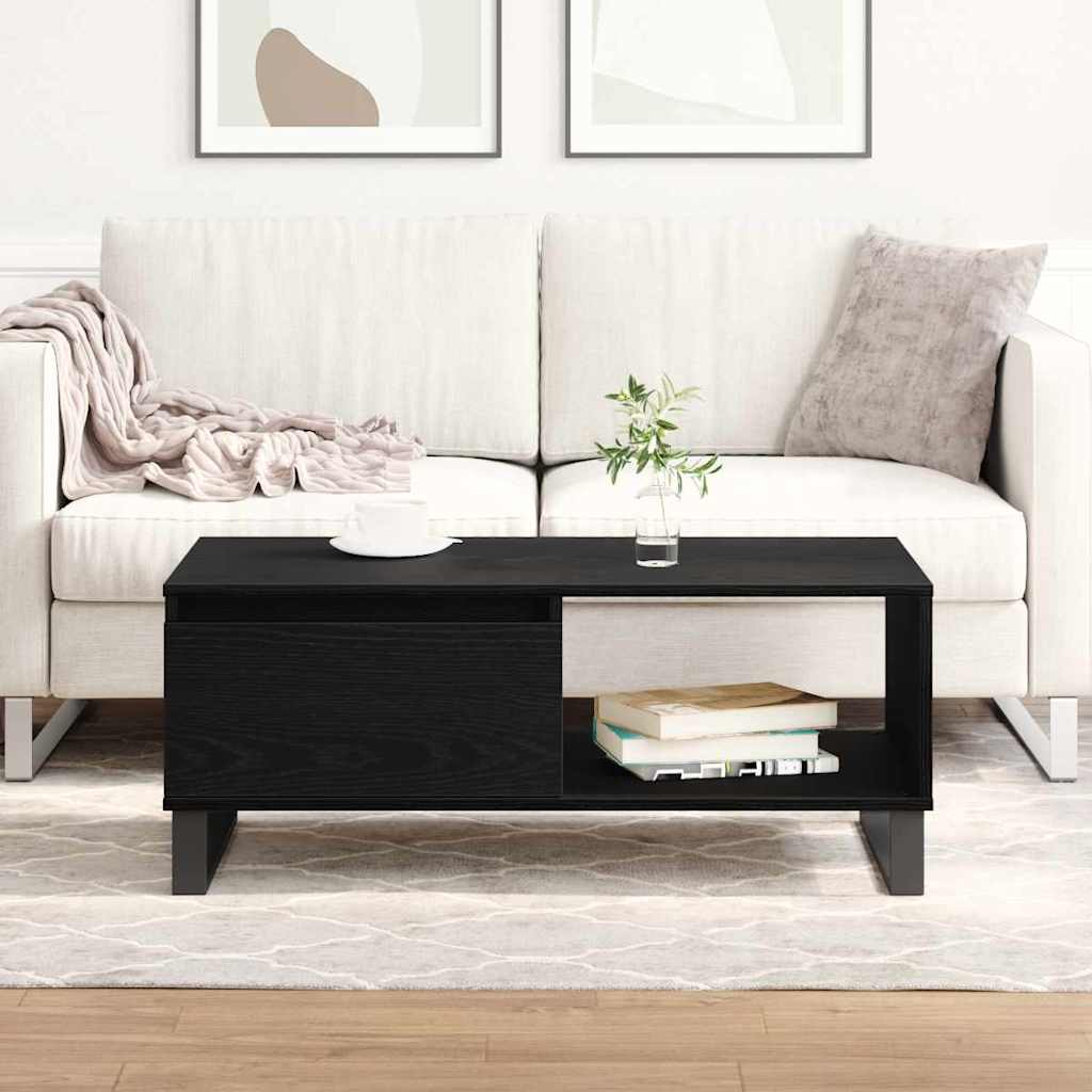 Masă de Cafea Stejar negru 90 x 50 x 36.5 cm Lemn compozit GartenMobel Dekor